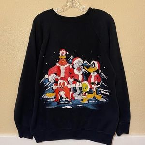 1994 Looney tunes Christmas sweatshirt